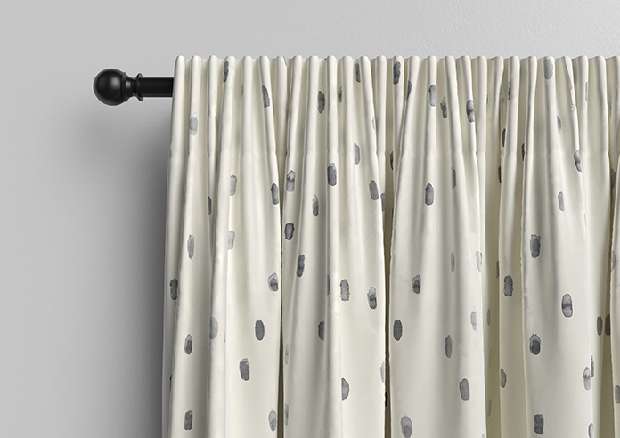 Ink Spots, Grey - Made to Measure Curtains - Image 10